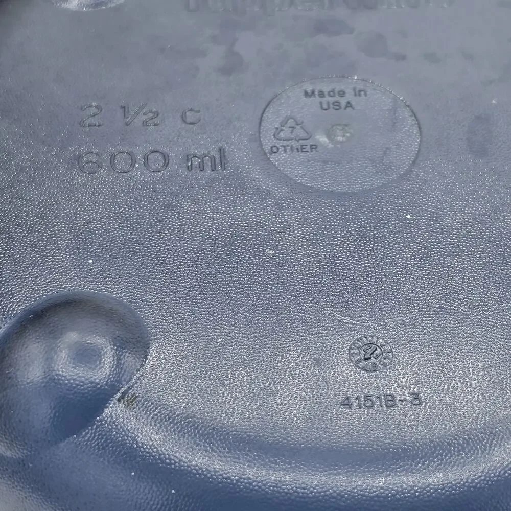 Tupperware Vent N Serve 3pc Small Round Microwave Container Set Indigo Blue